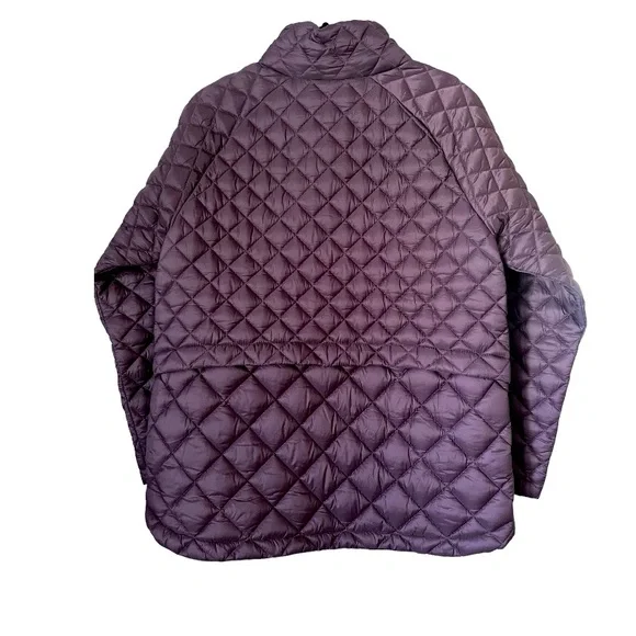 Athleta Whisper Featherless Jacket Size Medium Eggplant Purple - Picture 2 of 4